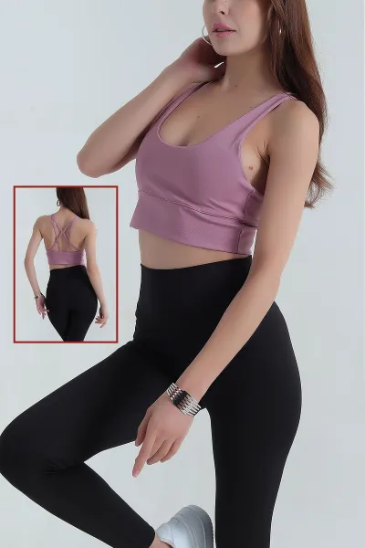 Gül Kurusu Caplı Scuba Kadın Büstiyer 383075