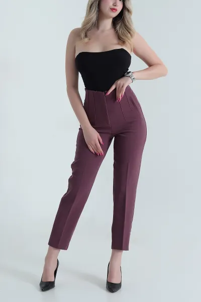 Gül Kurusu Fileto Cepli Dabıl Kadın Pantolon 475514