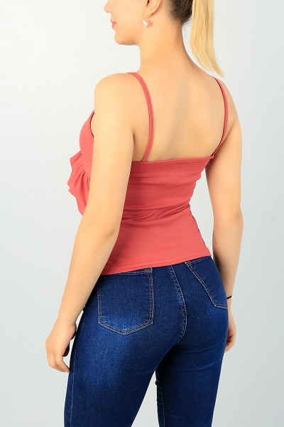 Gül Kurusu Fırfır Tasarım Bluz 68582