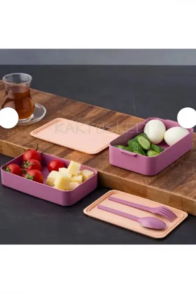 Gül Kurusu İki Katlı 900 ML Beslenme Kabı 393006