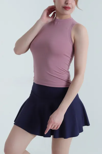 Gül Kurusu Oysho Belize Kolsuz Kadın Bluz 453822