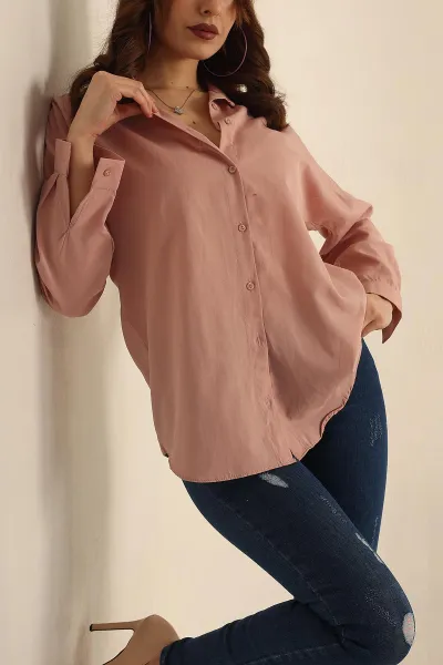 gul-kurusu-poplin-dokuma-bayan-gomlek-234850