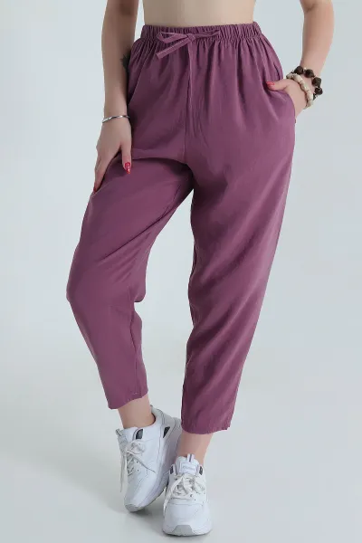 Gül Kurusu Tensel Modal Kadın Şalvar Pantolon 481571