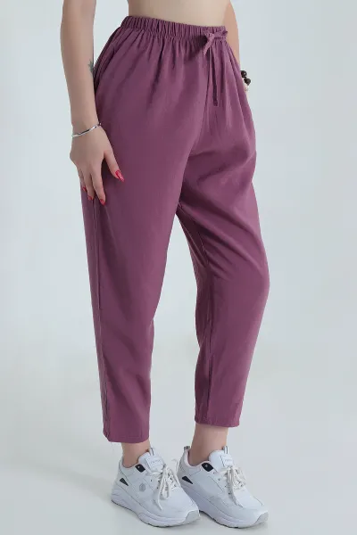 Gül Kurusu Tensel Modal Kadın Şalvar Pantolon 481571