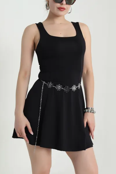 Gümüş Aksesuarlı Kadın Zincir Kemer 477405