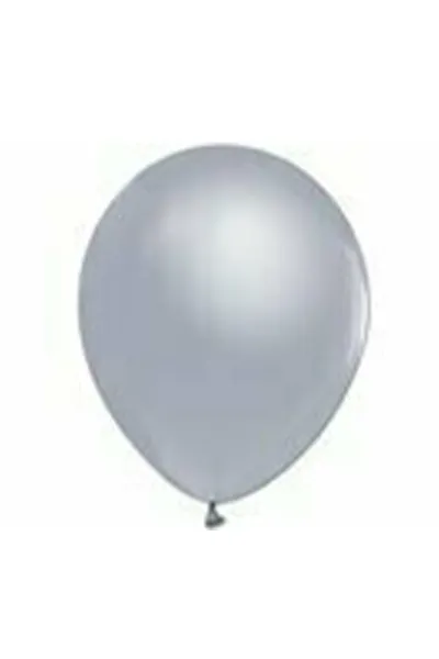 Gümüş 12'' Metalik Balon 10'lu 301364