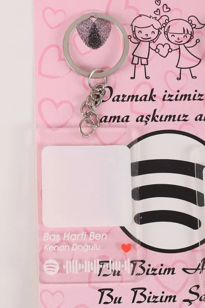 Gümüş Sevgili Parmak Izi Anahtarlık Seti (Baş Harfi Ben -Kenan Doğulu ) 418975