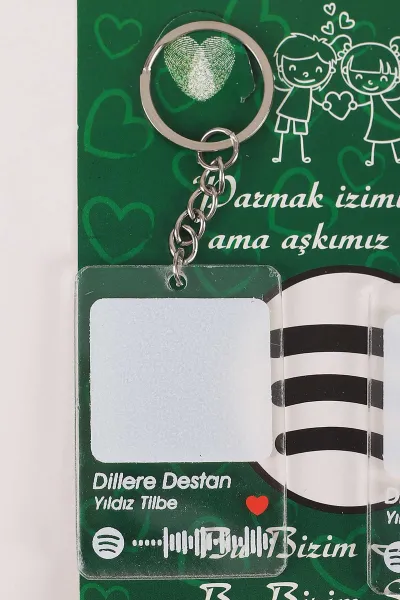 Gümüş Sevgili Parmak Izi Anahtarlık Seti (Dillere Destan-Yıldız Tilbe ) 418981