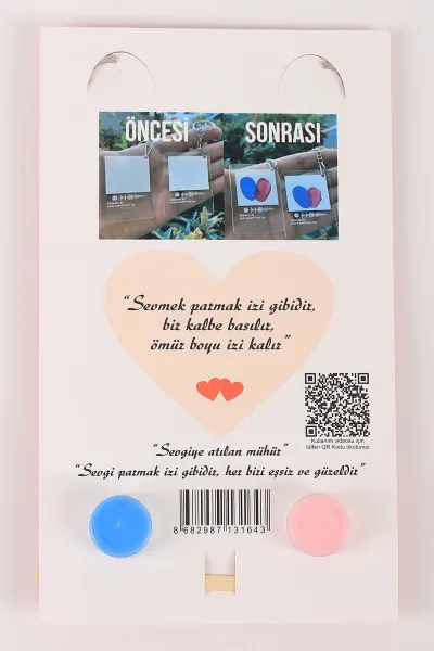 Gümüş Sevgili Parmak Izi Anahtarlık Seti (Dillere Destan-Yıldız Tilbe ) 418981