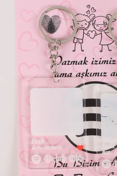 Gümüş Sevgili Parmak Izi Anahtarlık Seti (Eksik-Batu Akdeniz ) 418980