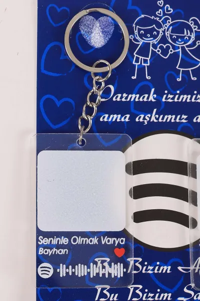 Gümüş Sevgili Parmak Izi Anahtarlık Seti (Seninle Olmak Varya-Bayhan ) 418979
