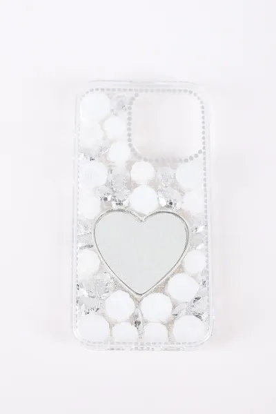 Gümüş TeknoCase İPhone 15 Pro Max Uyumlu Beauty Case Serisi Lens Hediyeli Premium Sert Silikon Telefon Kılıfı 430453