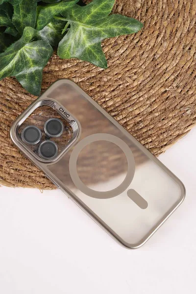 Gümüş TeknoCase İphone 15 Pro Uyumlu Believe Serisi Lens Hediyeli Silikon Telefon Kılıfı 472516