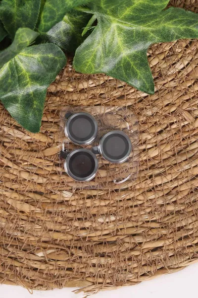 Gümüş TeknoCase İphone 15 Pro Uyumlu Believe Serisi Lens Hediyeli Silikon Telefon Kılıfı 472516