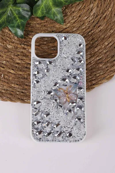 gumus-teknocase-iphone-15-uyumlu-daisy-case-serisi-tasli-vakumlu-sert-silikon-telefon-kilifi-431064
