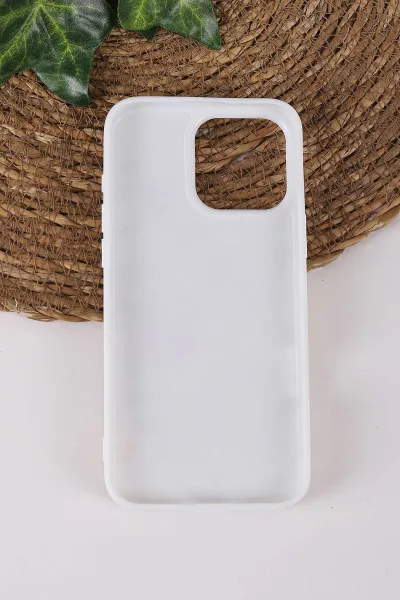 Gümüş TeknoCase İPhone 16 Pro Max Uyumlu Daisy Case Serisi Taşlı Vakumlu Sert Silikon Telefon Kılıfı 431097