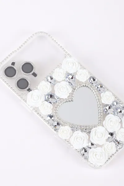 Gümüş TeknoCase İPhone 17 Pro Max Uyumlu Beauty Case Serisi Lens Hediyeli Premium Sert Silikon Telefon Kılıfı 430473