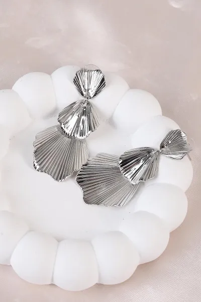 Gümüş Tırtıklı Küpe 486498