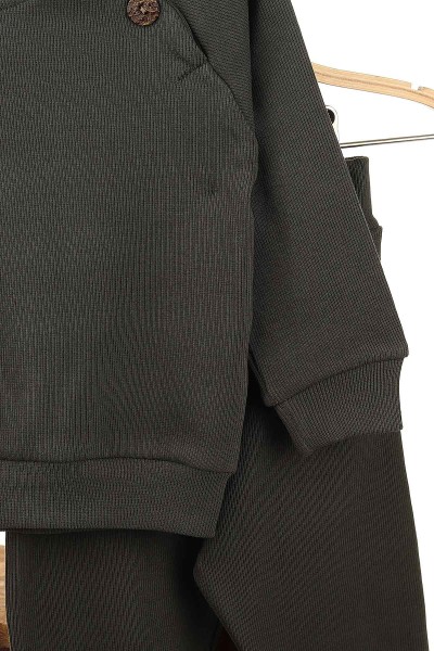 Haki (1-4 Yaş) Kaşkorse Omuz Patlı Erkek Çocuk takım 153818