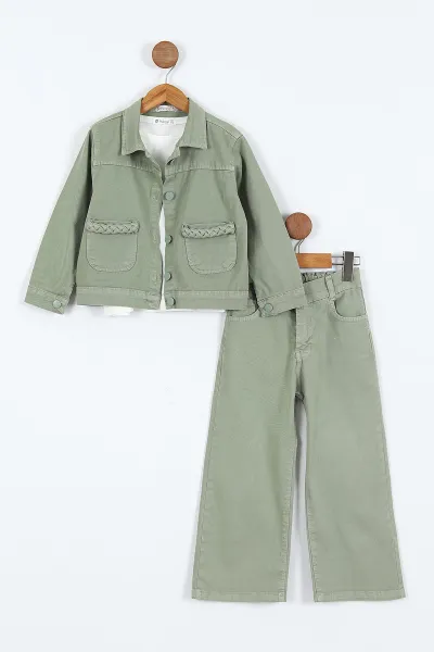 haki-1-9-yashappy-baskili-tisortlu-gabardin-pantolon-ve-ceketli-kiz-cocuk-3lu-takim-413511