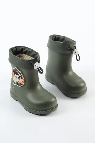 Haki ( 22 - 31 ) Işıklı Lastikli Erkek Çocuk Bot 499584