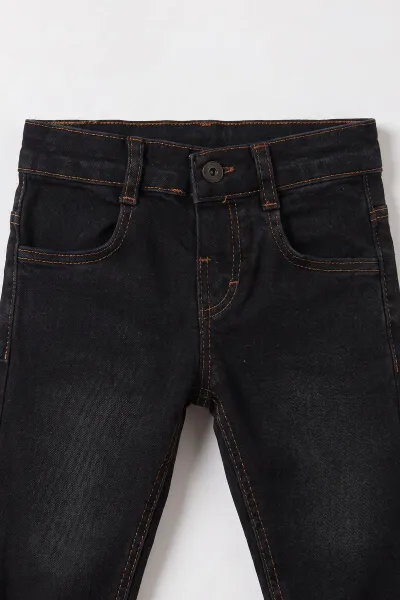 Haki (6-24 Ay) Çizgili Gömlekli Kot Pantolon ve Gabardin Ceketli Erkek Bebek 3'lü Takım 500895