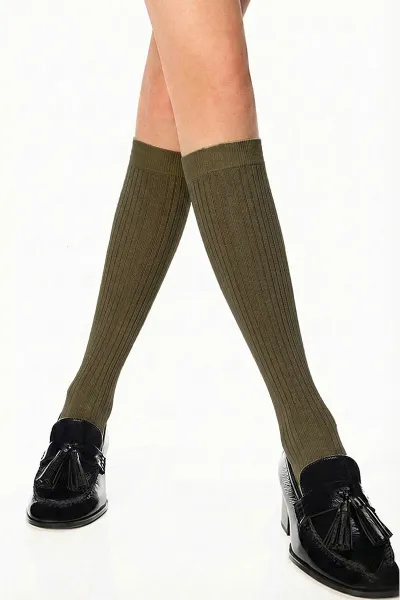 Haki 76 Penti Stripe  60 Den Pantolon Çorabı 421623