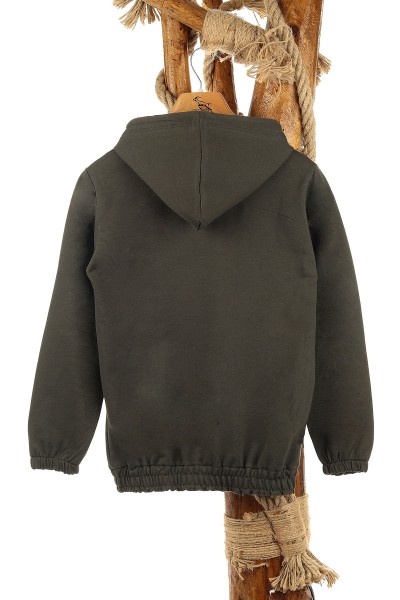 Haki (9-12 Yaş) Kapüşonlu Mevsimlik Kız Çocuk sweat 157096