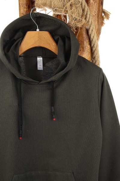 Haki (9-12 Yaş) Kapüşonlu Mevsimlik Kız Çocuk sweat 157096