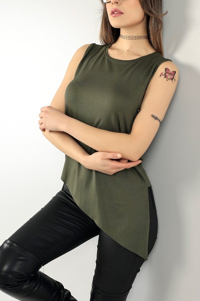 haki-asimetrik-kesim-kolsuz-bluz-100560