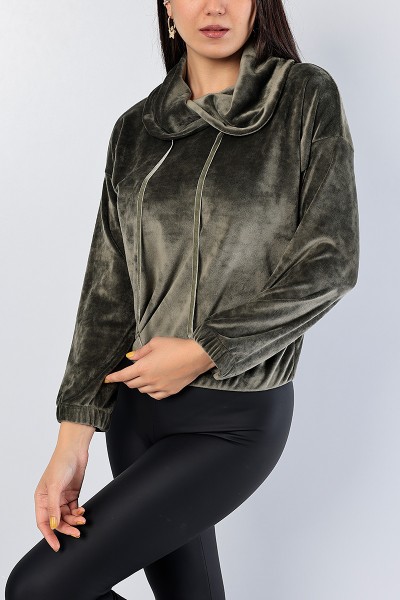 haki-astronot-yaka-bayan-kadife-sweat-81284