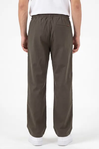 Haki Baggy Belden Bağlamalı Erkek Pantolon 457268