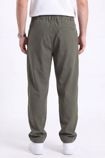 Haki Beli Lastikli Baggy Erkek Pantolon 472211
