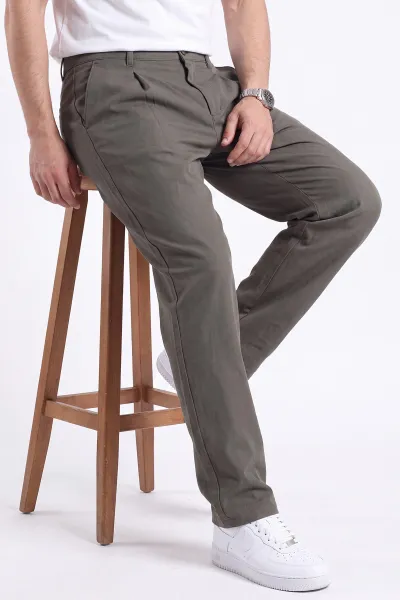Haki Beli Lastikli Baggy Erkek Pantolon 472211