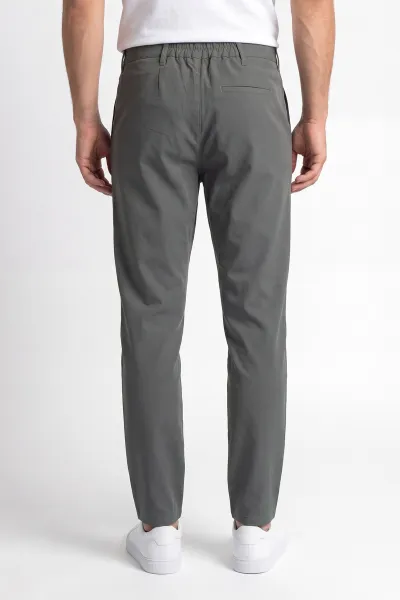 Haki Beli Lastikli Likralı Erkek Pantolon 453756