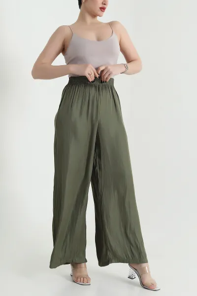 haki-beli-lastikli-saten-kadin-pantolon-451258