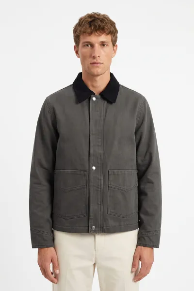 Haki Dolumlu Polo Yakalı Gabardin Kadın Mont 500206