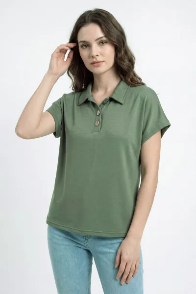 haki-dugmeli-polo-yaka-kristal-kadin-bluz-449068
