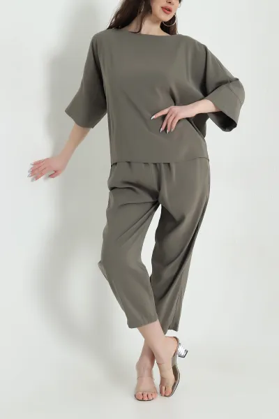 Haki Fakirkol Tencel Cupra Kadın İkili Takım 449547