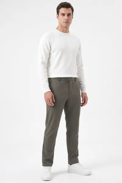 Haki Gabardin Erkek Pantolon 491675