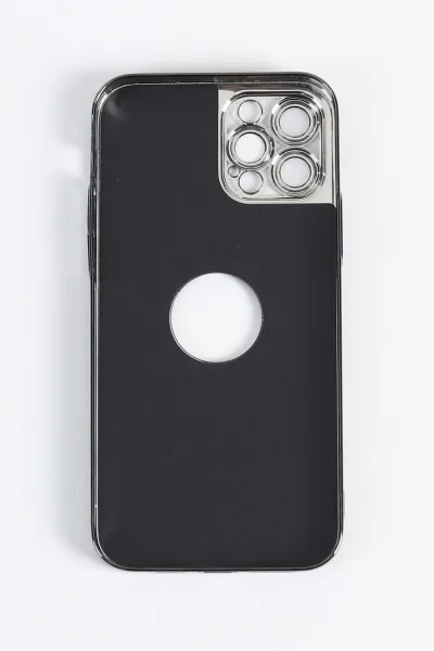 Haki iPhone 12 Pro Uyumlu Delux Serisi Kamera Korumalı Deri Desenli Premium Telefon Kılıfı 348530