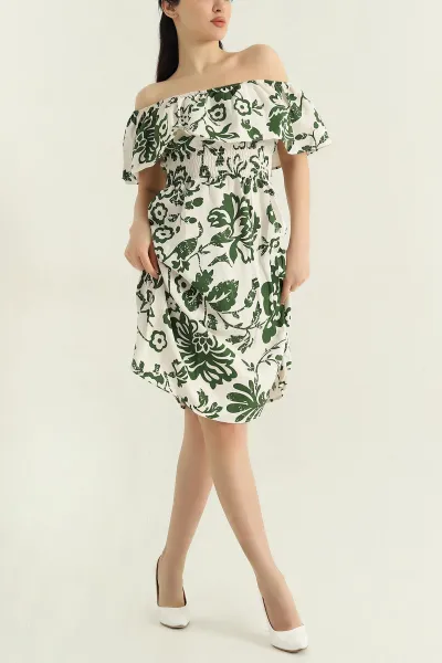 haki-keten-madonna-yaka-kadin-elbise-356324