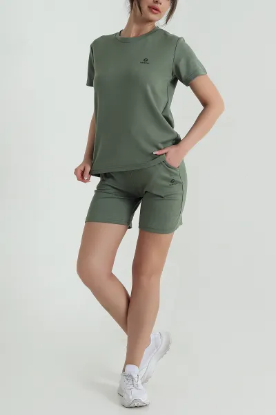 Haki Likralı Oysho Kadın İkili Takım 459208