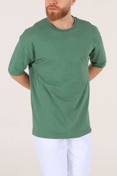 Haki Oversize Erkek Tişört 170988