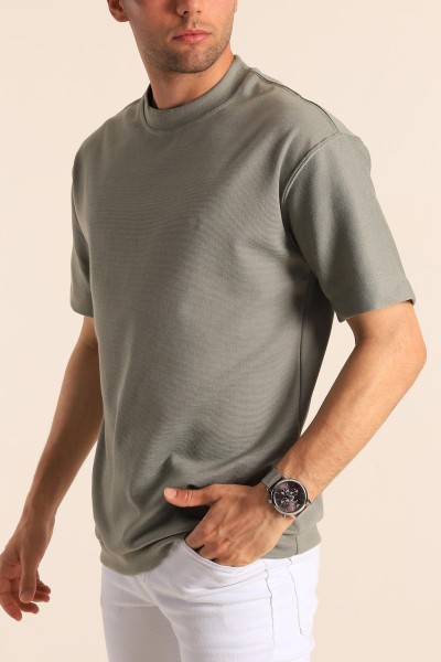 Haki Oversize Erkek Tişört 181808