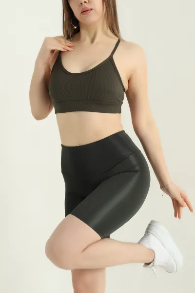 Haki Pedli Likralı Büstiyer 337071