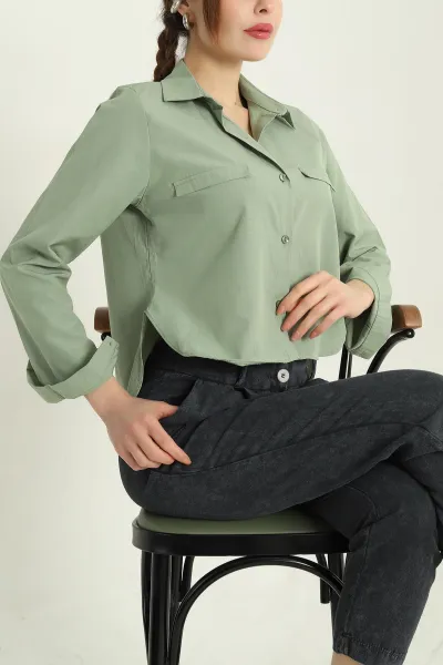 haki-poplin-bayan-crop-gomlek-336962