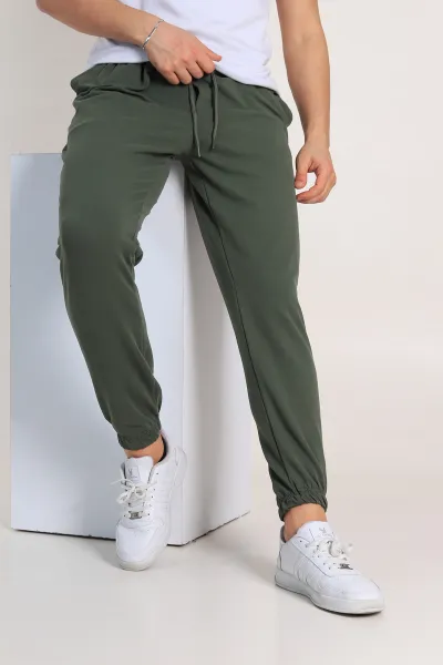 haki-regular-fit-iki-ip-paca-lastikli-erkek-esofman-alti-338276