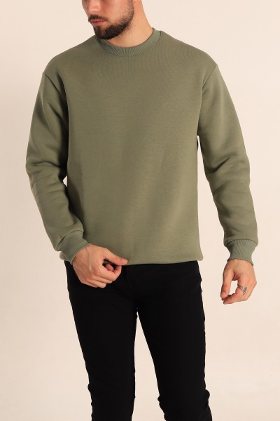 haki-relaxed-fit-basic-sardonlu-erkek-sweatshirt-212350