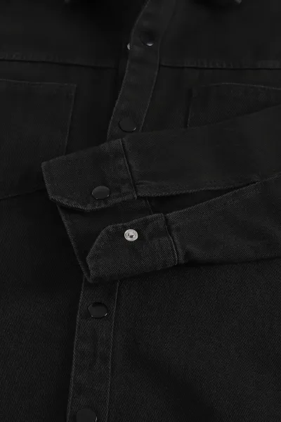 Haki Relaxed Fit Gabardin Çift Cepli Yıkamalı  Erkek Gömlek 397968